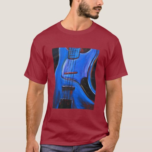blauwe baars t-shirt (Voorkant)