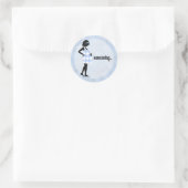 Blauwe Baby Aankondiging Stickers (Tas)