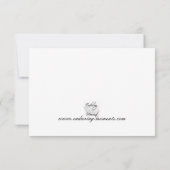 Blauwe Baby-aankondigingen Fotokaarten Aankondiging (Achterkant)