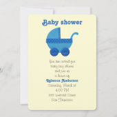 Blauwe Baby baby's douche Kaart (Voorkant)