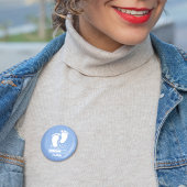 Blauwe Baby-belasting Ronde Button 5,7 Cm