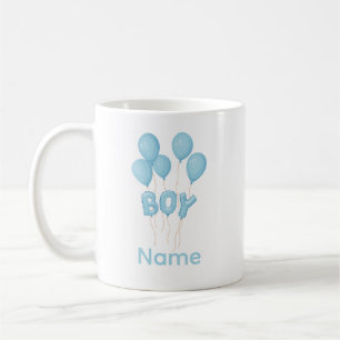 Blauwe Baby Boy Ballon Feest  Koffiemok