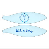 Blauwe Baby Boy Vlinders en Bloem Geslacht onthull Basketbal (Panelen)