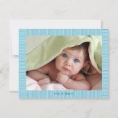 Blauwe Baby Boylaankondiging Aankondiging (Voorkant)