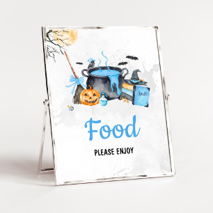 Blauwe Baby Brouwt Hekseneten Bord Poster