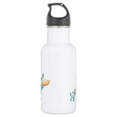 Blauwe Baby Deer Red Mushroom Liberty Fles (Achterkant)