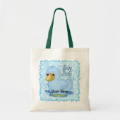 Blauwe Baby Eend  Tote Bag (Voorkant)