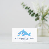 Blauwe Baby Haaienvis Visitekaartje (Staand voorkant)