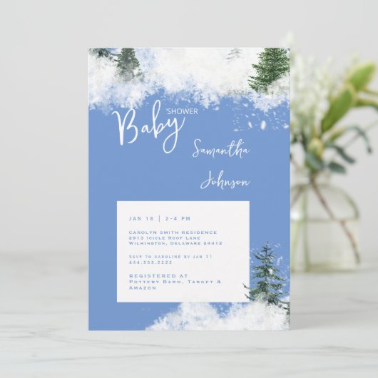 Blauwe Baby het is de Koude Uitnodiging van het Ba (Staand voorkant)