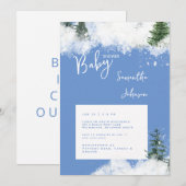 Blauwe Baby het is de Koude Uitnodiging van het Ba (Voorkant / Achterkant)