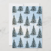 Blauwe Baby Het is koud buiten Baby shower Kaart (Achterkant)