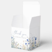 Blauwe Baby in bloesem bloemenwilde bloem Baby sho Bedankdoosjes (Geopend)