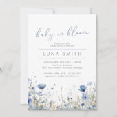 Blauwe Baby in bloesem bloemenwilde bloem Baby sho Kaart (Voorkant)