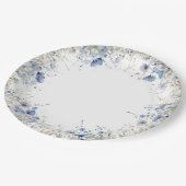 Blauwe Baby in bloesem bloemenwilde bloem Baby sho Papieren Bordje (Gekanteld)