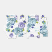 Blauwe Baby in Bloom Brunch Douche Dank u Bedankdoosjes (Uitgevouwen)