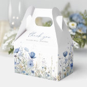 Blauwe Baby in Bloom Wildflower Baby shower Gable Bedankdoosjes