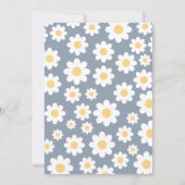 Blauwe Baby in de uitnodiging van het Baby shower  (Achterkant)