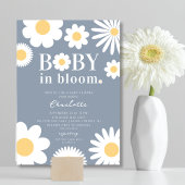 Blauwe Baby in de uitnodiging van het Baby shower 