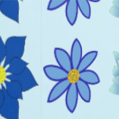 Blauwe Baby Jongen Vlinders en Bloemen met patrone Behang (Zoom)