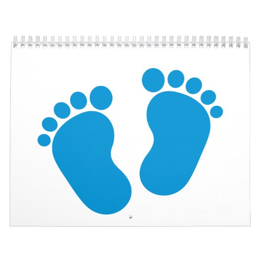 Blauwe baby kalender (Hoes)