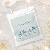 Blauwe Baby laarzen Bedankzakje (Geknipt)