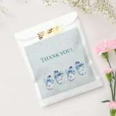 Blauwe Baby laarzen Bedankzakje (Gezegeld)