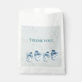 Blauwe Baby laarzen Bedankzakje (Voorkant)