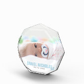 Blauwe Baby naam Fotoblokken (Rechts)