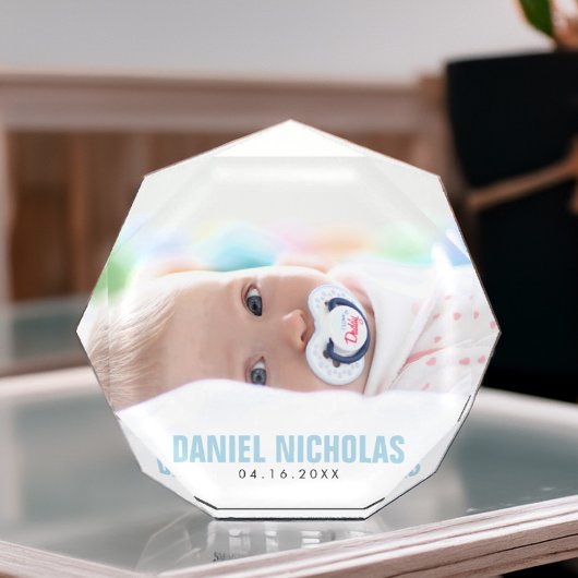 Blauwe Baby naam Fotoblokken