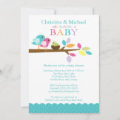 Blauwe Baby nesten babyschoeisel Kaart (Voorkant)