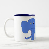 Blauwe Baby olifant mok (Links)