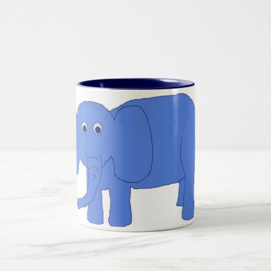 Blauwe Baby olifant mok (Center)