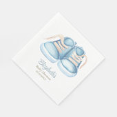 Blauwe Baby Schoenen Baby showers servetten (Hoek)