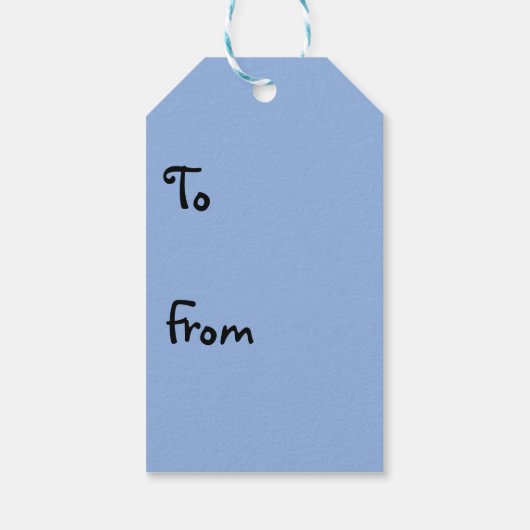 Blauwe Baby schoenen Cadeaulabel (Achterkant)