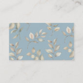 Blauwe Baby Schoenen Luier Raffle Behuizing Kaart (Achterkant)