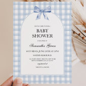 Blauwe Baby Shower Kaart