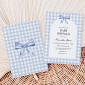 Blauwe Baby Shower Kaart