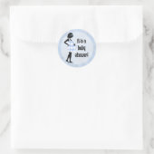 Blauwe Baby Shower Stickers (Tas)