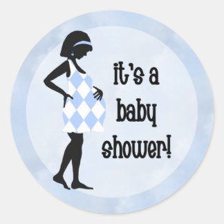 Blauwe Baby Shower Stickers