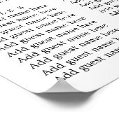 Blauwe baby shower-zeekaart voor olifanten poster (Hoek)