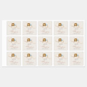 Blauwe Baby showers etiketten Labels (Vel)