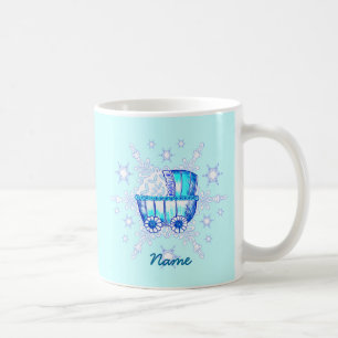Blauwe Baby Snowflake Koffiemok