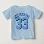 Blauwe Baby | Sporttrui ontwerp<br><div class="desc">Blauwe Baby | Sporttrui Design · Baby T-shirt</div>