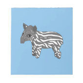 blauwe baby tapir notitieblok (Voorkant)