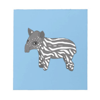 blauwe baby tapir notitieblok