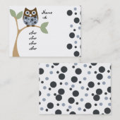 Blauwe Baby Visitekaartje (Voorkant / Achterkant)