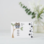 Blauwe Baby Visitekaartje (Staand voorkant)