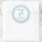 Blauwe Baby Voeten Baby showers Sticker (Tas)
