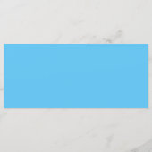 Blauwe babyjongen 4x9 doop menu kaart (Achterkant)