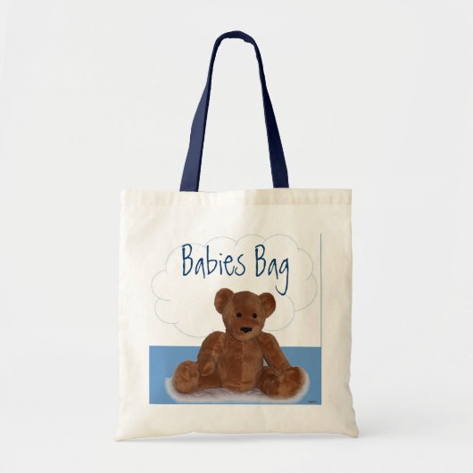 Blauwe babyluiertas tote bag (Voorkant)
